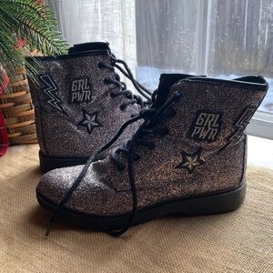 The Children's Place Black Glitter Boots